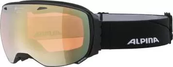 Alpina BIG HORN Q Skibrille - Black Matt Gold Sph.