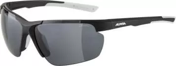 Alpina DEFEY HR Sonnenbrillen - Black Matt White Mirror Black