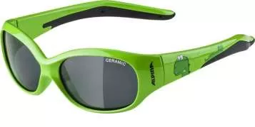 Alpina FLEXXY Kids Sportbrille - green dino black