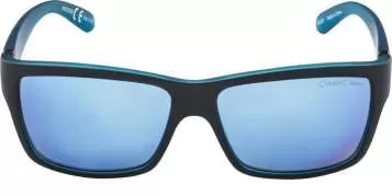Alpina KACEY Sportbrille - black matt-blue blue mirror