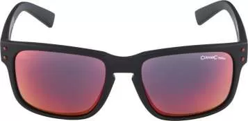 Alpina KOSMIC Sportbrille - black matt red mirror