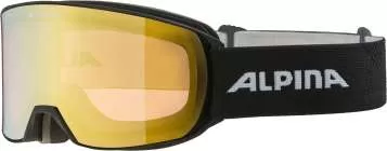 Alpina Nakiska QV Skibrille - Black Matt Mirror Gold