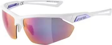 Alpina NYLOS HR Eyewear - white-purple gloss, purple mirror