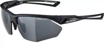 Alpina NYLOS HR Sportbrille - black matt black mirror