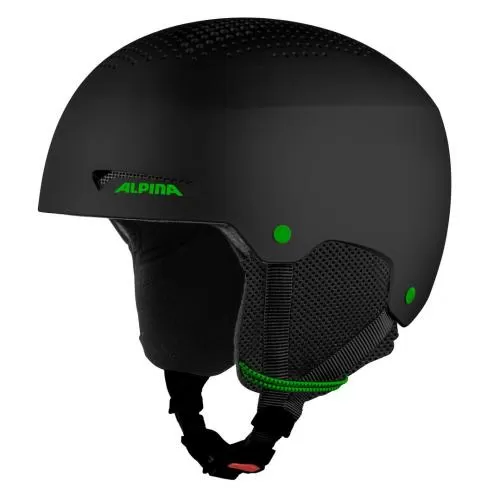 Alpina Pala Ski Helmet - Black Matt-Green