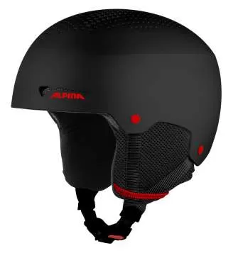 Alpina Pala Ski Helmet - Black Matt-Red