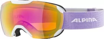 Alpina PHEOS S Q-LITE Skibrille - White-Lilac Matt/Mirror Pink