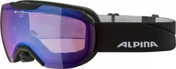 Alpina PHEOS S QV Skibrille - Black Matt/Blue