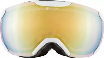 Alpina PHEOS S QV Ski Goggles - White Matt/Gold