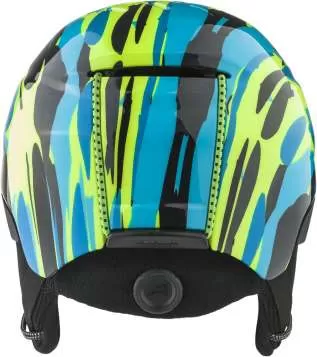 Alpina Pizi Ski Helmet - Neon-Blue Green Gloss