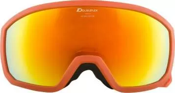 Alpina SCARABEO Jr. Q-LITE Ski Goggles - Pumpkin Matt Mirror Red