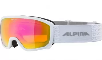 Alpina SCARABEO Jr. Q-LITE Skibrille - White Matt Mirror Pink