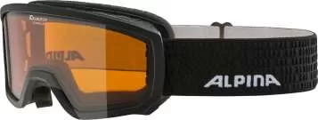 Alpina SCARABEO JR Skibrille - Black Mirror Orange