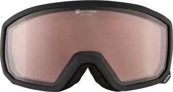 Alpina SCARABEO S Q Skibrille - Black Matt/Brown
