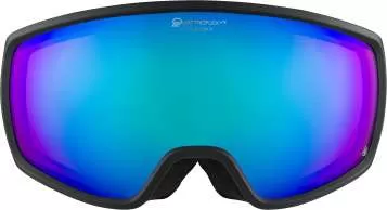 Alpina Ski Goggles Double Jack Planet Q-Lite - Black Matt/Blue
