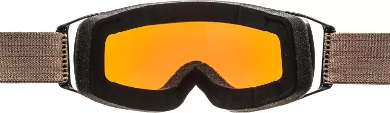 Alpina Ski Goggles Double Jack Planet Q-Lite - Black-Sand Matt/Green