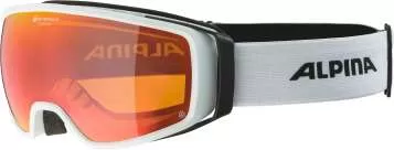 Alpina Skibrille Double Jack Planet Q-Lite - White Matt/Rainbow