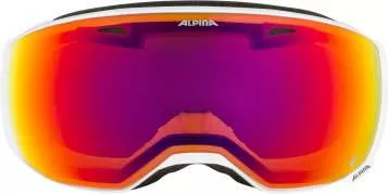 Alpina Skibrille ESTETICA Q-Lite - White-Lilac Matt/Rainbow
