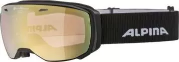 Alpina Skibrille ESTETICA QV - Black Matt Mirror Gold