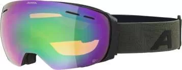 Alpina Ski Goggles GRANBY Q-Lite - Black-Olive Matt Mirror Green