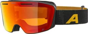 Alpina Ski Goggles Nendaz Q-Lite - Black-Yellow Matt/Red