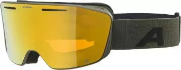 Alpina Ski Goggles Nendaz Q-Lite - Olive Matt/Gold