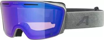 Alpina Ski Goggles Nendaz Q - Moon-Grey Matt/Blue