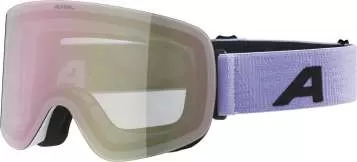 Alpina Ski Goggles Penken - White-Lilac Matt/Rose Gold Mirror