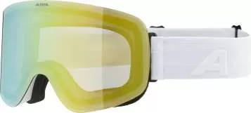 Alpina Ski Goggles Penken - White Matt/Gold Mirror