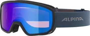 Alpina Skibrille SCARABEO S Q-LITE - Black-Dirtblue Matt/Mirror Blue