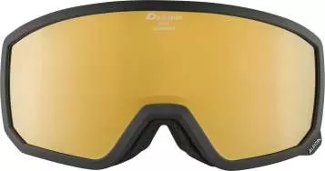 Alpina Ski Goggles SCARABEO S Q-LITE - Black Matt/Mirror Gold