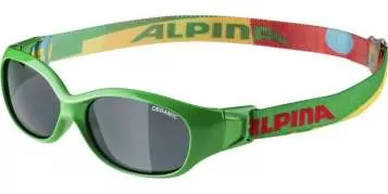 Alpina SPORTS FLEXXY Kids Sportbrille - green-puzzle black