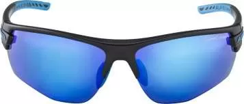 Alpina TRI-SCRAY 2.0 HR Eyewear - black matt-cyan blue mirror/clear/orange mirror