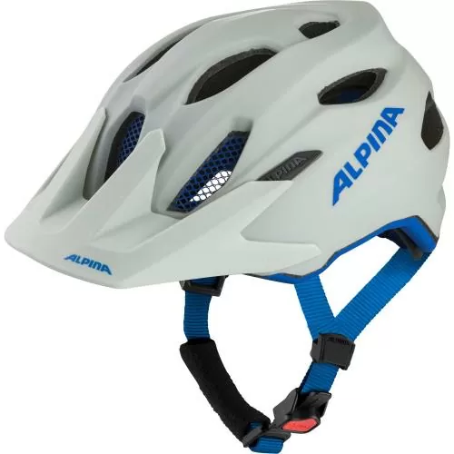 Alpina Carapax Jr. Velohelm - smoke-grey blue matt