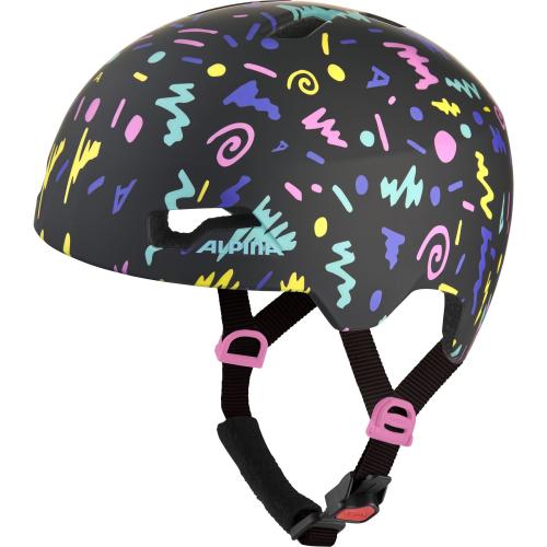 Preview: Alpina Hackney Velohelm - black-confetti matt