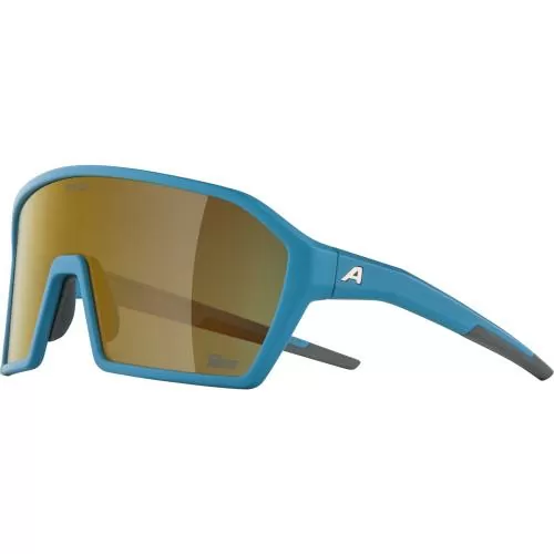 Alpina Ram Q-Lite Sonnenbrille - smoke-blue matt, gold cat. 3