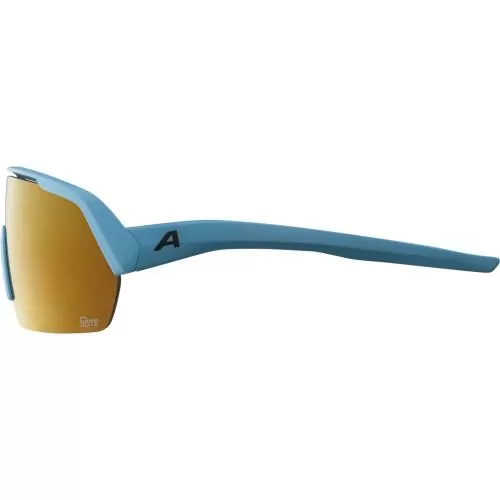 Alpina Turbo Hr Q-Lite Sonnenbrille - smoke-blue matt, gold cat. 2