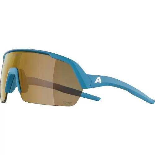 Alpina Turbo Hr Q-Lite Sonnenbrille - smoke-blue matt, gold cat. 2