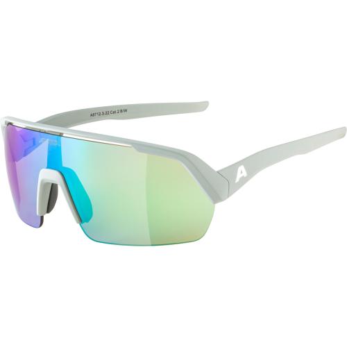 Preview: Alpina Turbo Hr Sonnenbrille - smoke-grey matt, mirror green cat. 2