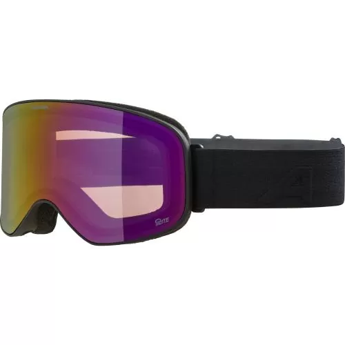 Alpina Slope Q-Lite Ski Goggles - black matt, red s2