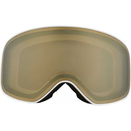 Alpina Slope Q Skibrille - white matt, q gold s2