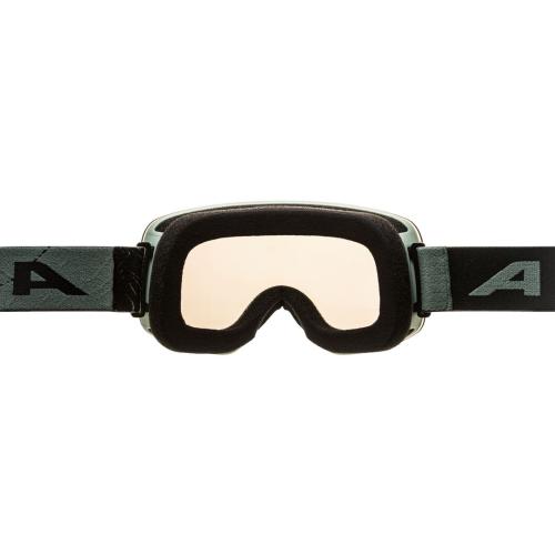 Preview: Alpina Penken Q-Lite Ski Goggles - green matt, gold s2