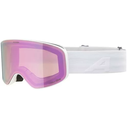 Alpina Fernie Q-Lite Childrens Ski Goggles - white matt