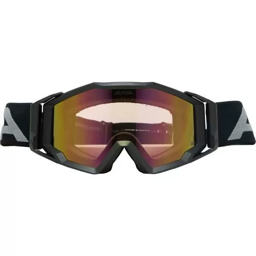Alpina Circus Q-Lite Skibrille - black matt, red s2