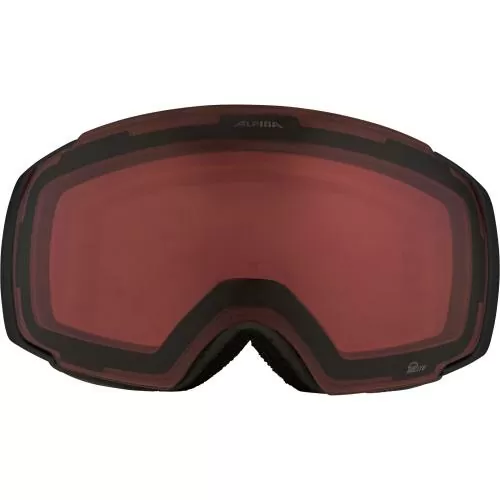 Alpina Falera Mag Matt Q-Lite Skibrille - black-green, silver s2