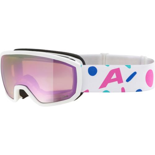 Preview: Alpina Scarabeo Jr. Q-Lite Kinder Skibrille - white-rose matt, rose s2