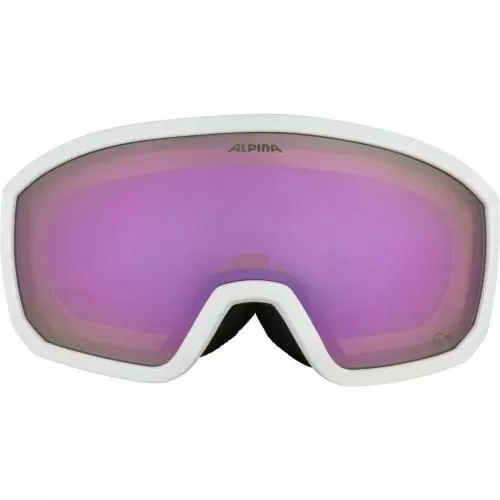 Alpina Scarabeo Jr. Q-Lite Kinder Skibrille - white-rose matt, rose s2