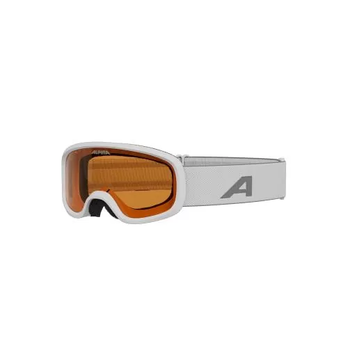 Alpina Piney 2.0 Kinder Skibrille - white matt, orange s2
