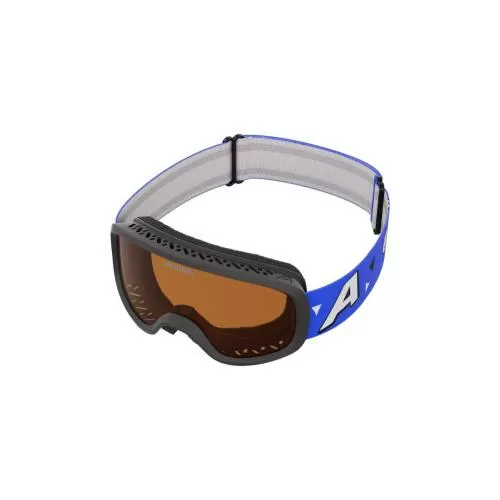 Alpina Piney 2.0 Childrens Ski Goggles - blue matt, orange s2