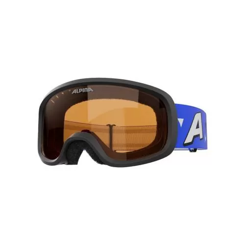Alpina Piney 2.0 Childrens Ski Goggles - blue matt, orange s2